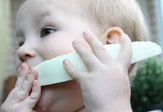 Baby Eating Fruit